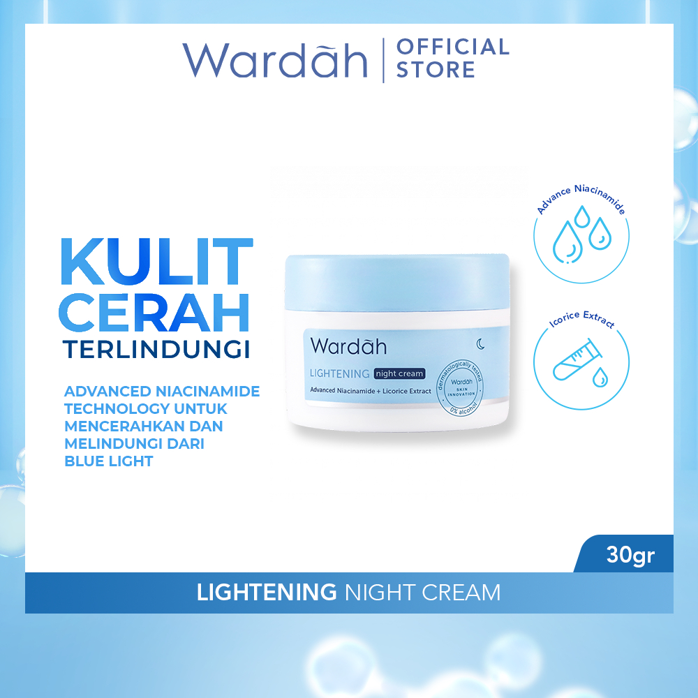 Jual Wardah Lightening Night Cream - Krim Malam dengan Advanced ...