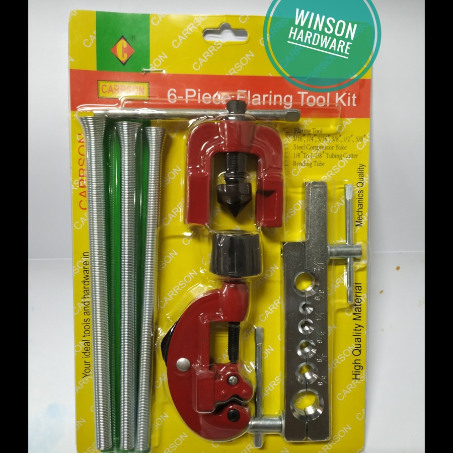 Jual Carrson Flaring tool blister set 6 pc | Flering tool blister ...