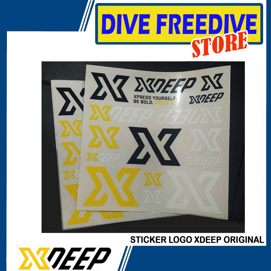 Jual Sticker Logo XDeep Scuba Diving Accessories BCD X Deep Selam ...