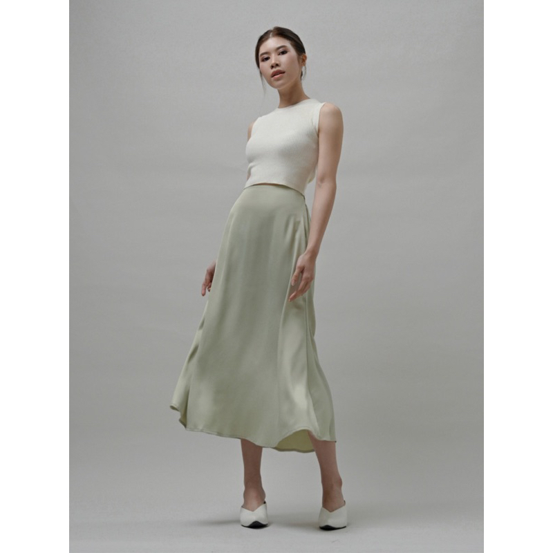 CLAUDE Skirt Rok Satin Basic Satin Skirt Satin Silk Skirt Rok Satin Duyung Rok Satin Silk