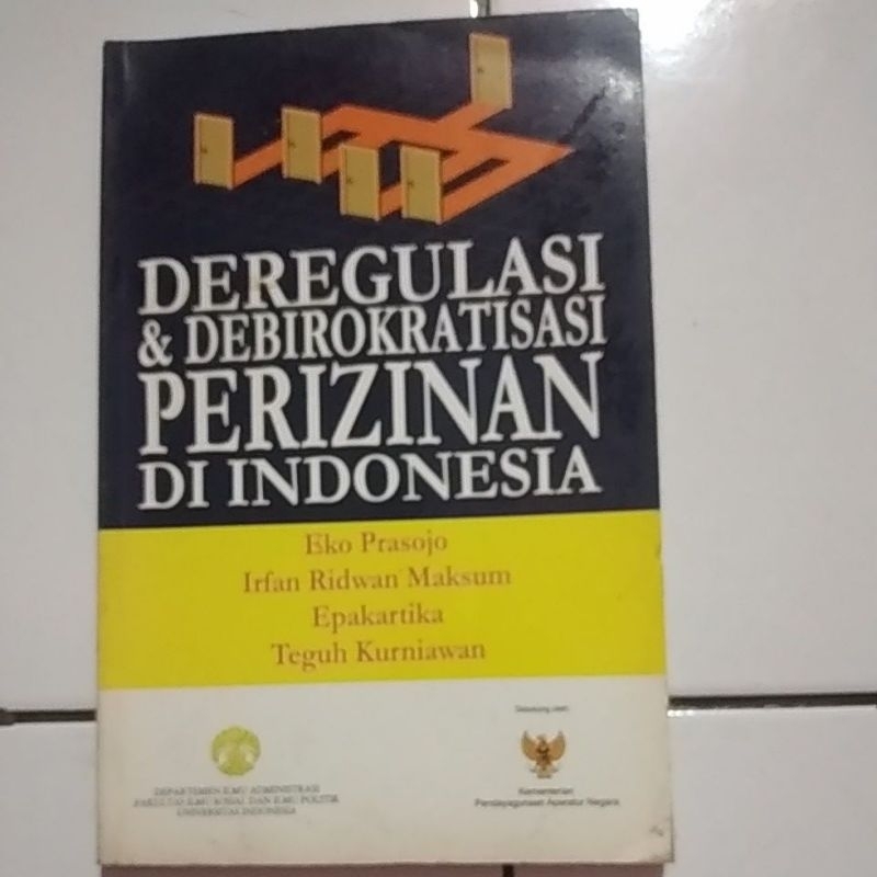 Jual DEREGULASI & DEBIROKRATISASI PERIZINAN DI INDONESIA | Shopee Indonesia