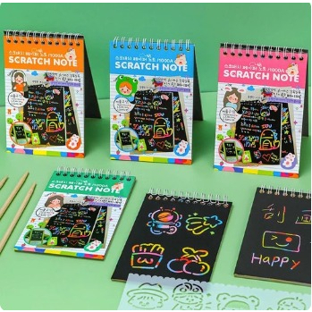Jual SCRATCH PAPER NOTE / GRAFITI PAPER NOTE / BUKU GAMBAR | Shopee ...