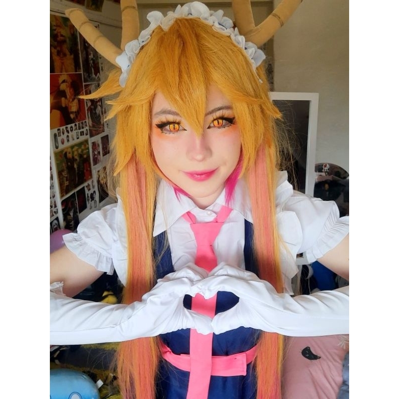 Jual Softlens Cosplay Anime Game warna kuning orange Mata Naga / Mata ...