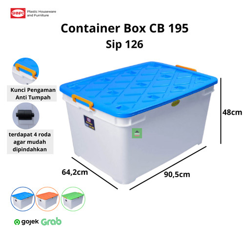 Jual Container Box CB 195 liter Extra Shinpo SIP 126 - Khusus Gojek ...