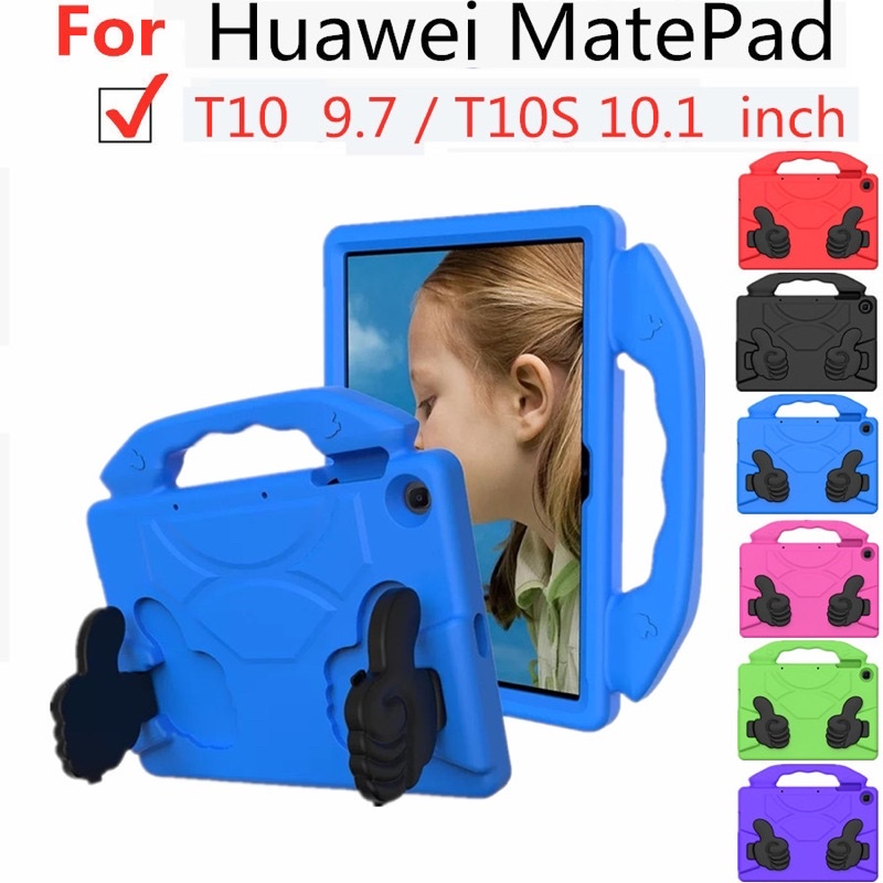 PU Cuir Housse Pour Huawei MediaPad T3 10 9.6 Tablette Housse Antichocs avec Support - Rose