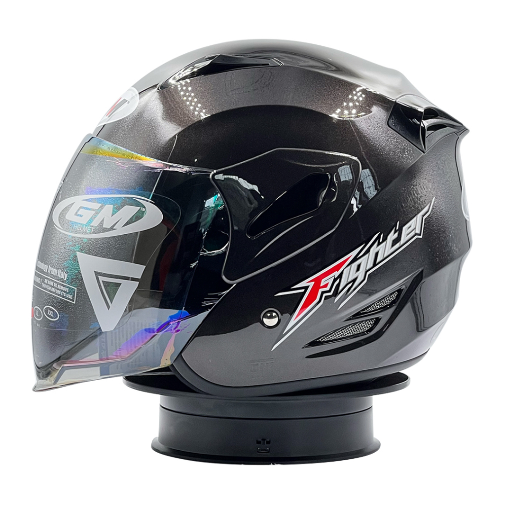 Jual Helm GM Fighter Solid Gunmet | Shopee Indonesia