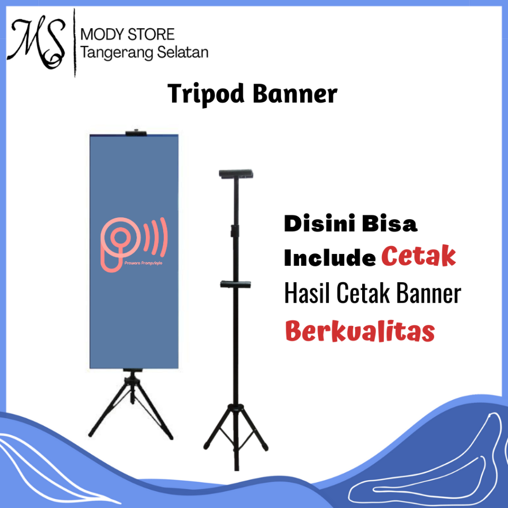 Jual Tripod Banner Sisi Include Cetak Banner Tripod Stand Tripod Banner Cetak Banner