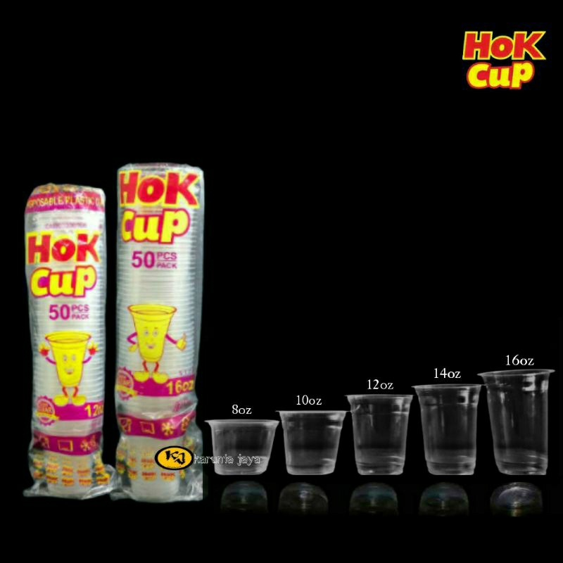 Jual Gelas Hok Cup 8oz 10oz 12oz 14oz 16oz 50pcs Shopee Indonesia 8586