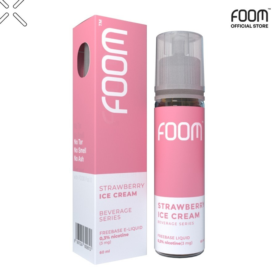 Jual Liquid Foom Strawberry Ice Cream 60ML by Foom Lab Global Foom