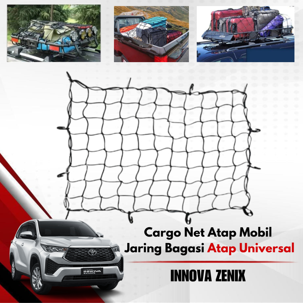 Jual Cargo Net Bagasi Jaring atas Premium Mobil Innova Zenix 2023 ...