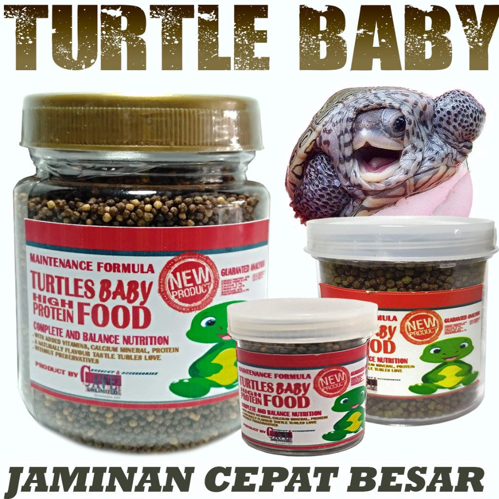 Jual MAKANAN PAKAN PELET BAYI TURTLE KURA KURA AIR ALIGATOR CST AST RES ...