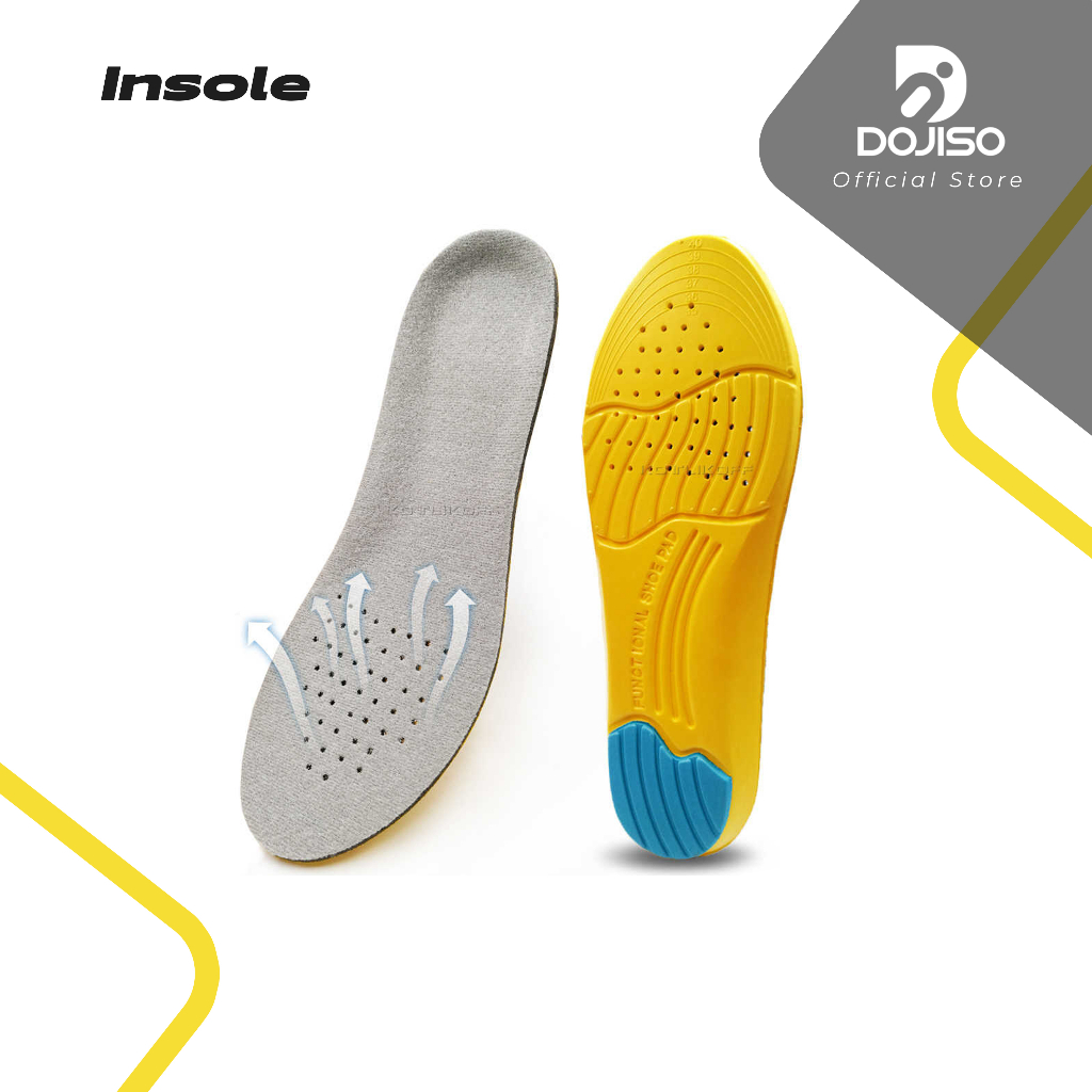 Jual Insole Sepatu Olahraga Sport Arch Support Kaki Rata Memory Foam