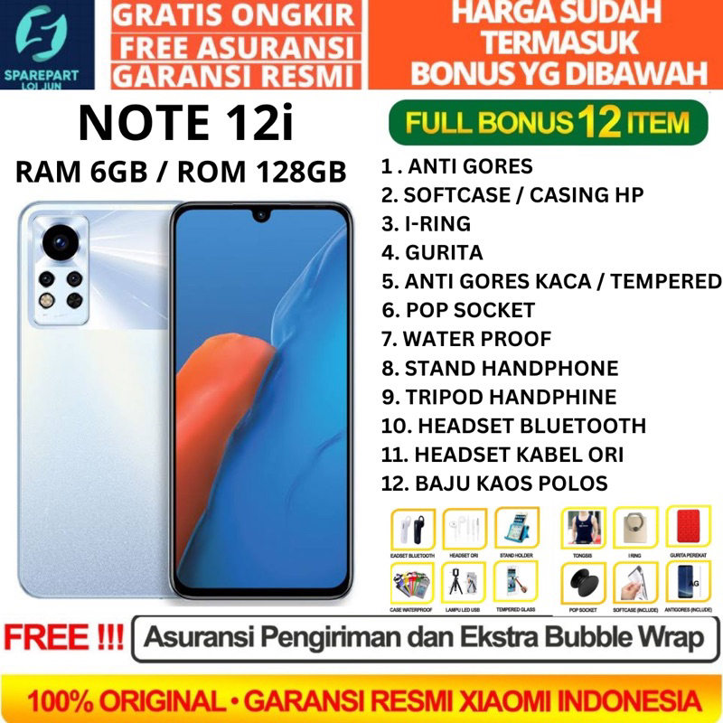 Jual INFINIX NOTE 12i 6/128 RAM 6GB ROM 128GB GARANSI RESMI | Shopee ...