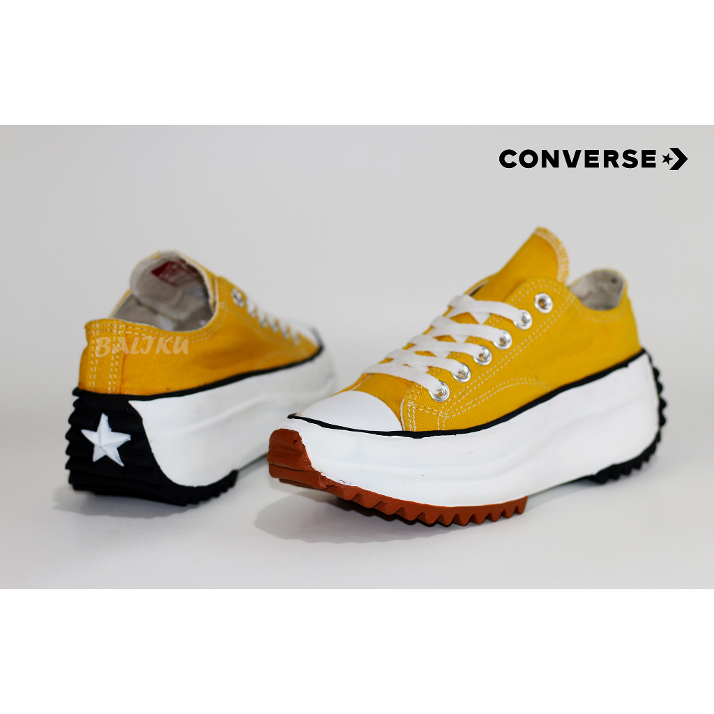 Jual Sepatu Sneakers High Convrs Run Star Hike Unisex Low Warna Kuning ...