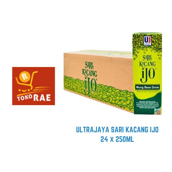 Jual Ultra Jaya Sari Kacang Ijo 250ml 1 Dus Isi 24 Khusus Kargo