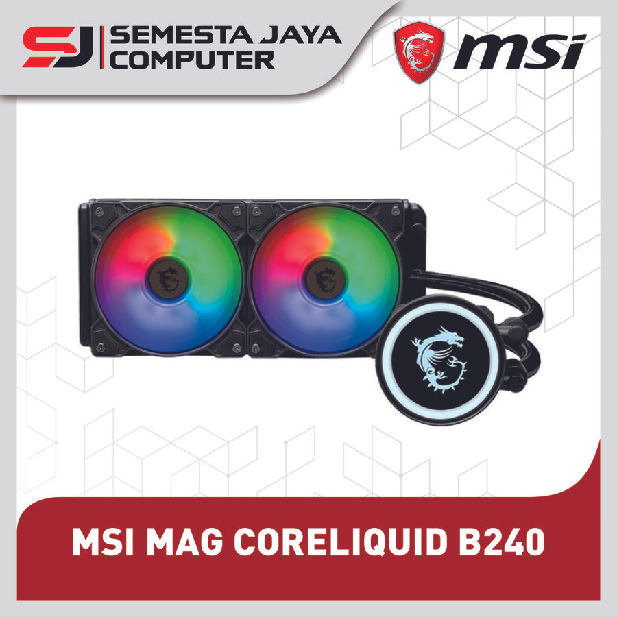 Jual Msi Mag Coreliquid B240 Aio Cpu Cooler Liquid Cooling 240mm Shopee Indonesia