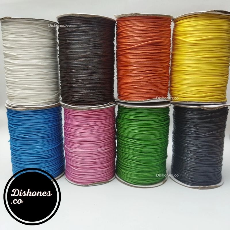 Jual (PER METER) Tali korea 1mm Warna Warni / Tali Gelang Korea Anti ...