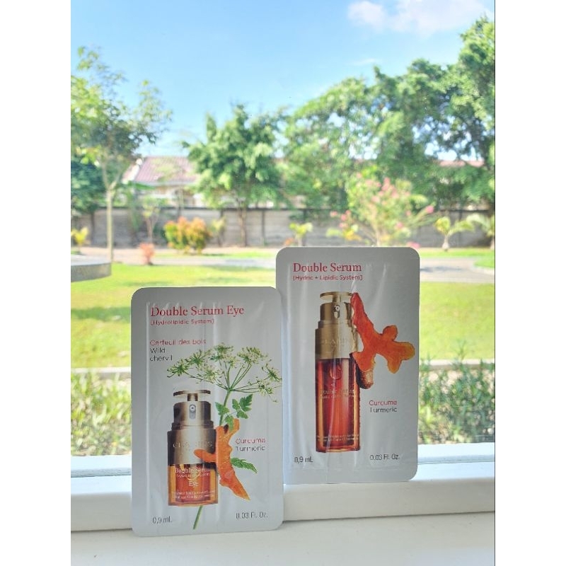 Jual Clarins Double Serum (Hydric and Lipidic System) Curcuma Turmeric