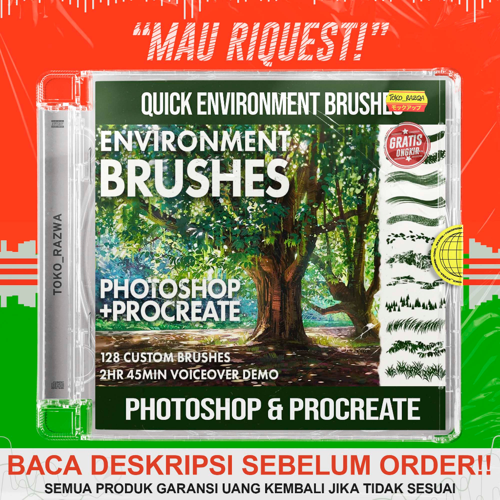 Jual Quick Environment Brushes for Photoshop and Procreate - 100423 ...