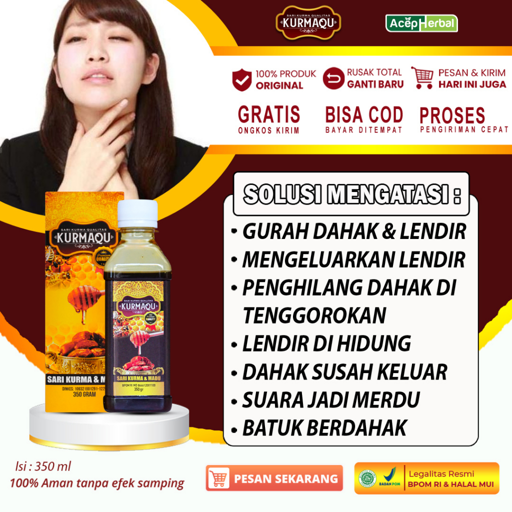 Jual Obat Gurah Dahak Dan Lendir Penghilang Lendir Tenggorokan Hidung Madu Pengencer Dahak Agar 6892