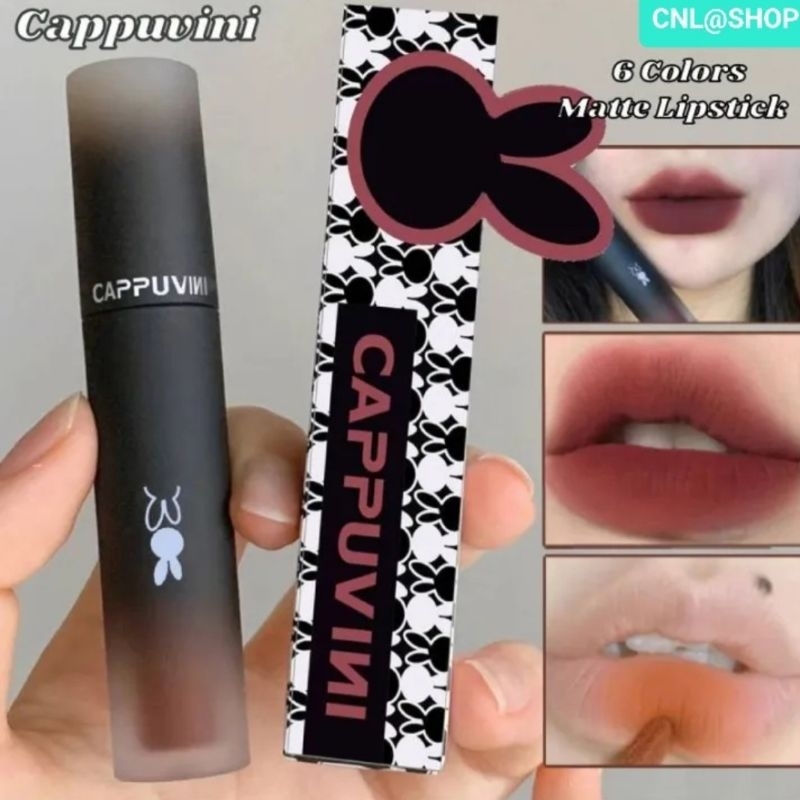 Jual Cappuvini Matte Lip Glaze Dark Series Lipstik Warna Gelap