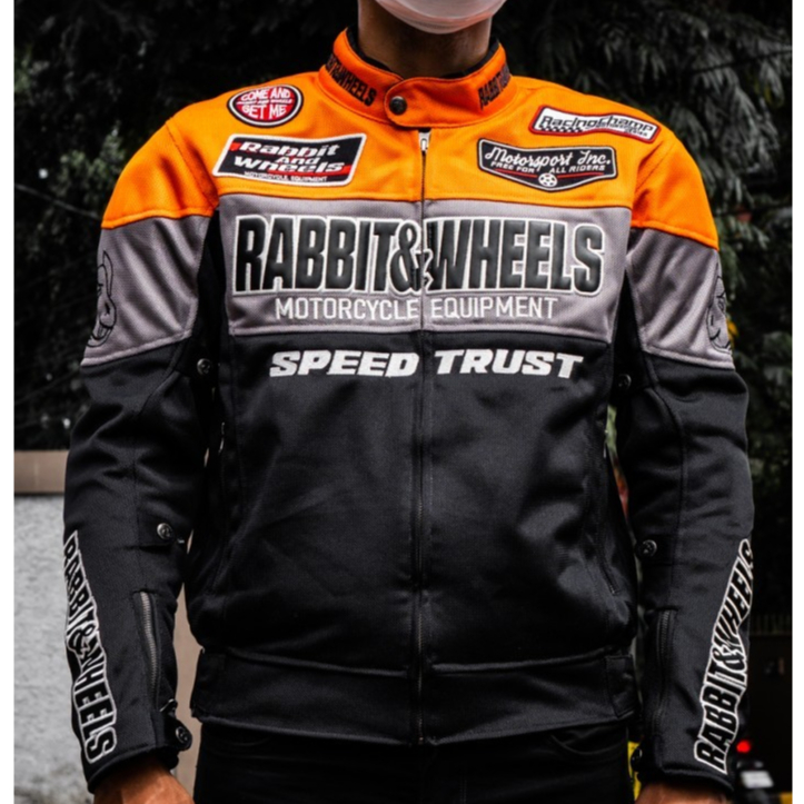 Jual RABBIT AND WHEELS MOTORSPORT ORANGE | JAKET BIKERS | ORIGINAL 100% ...