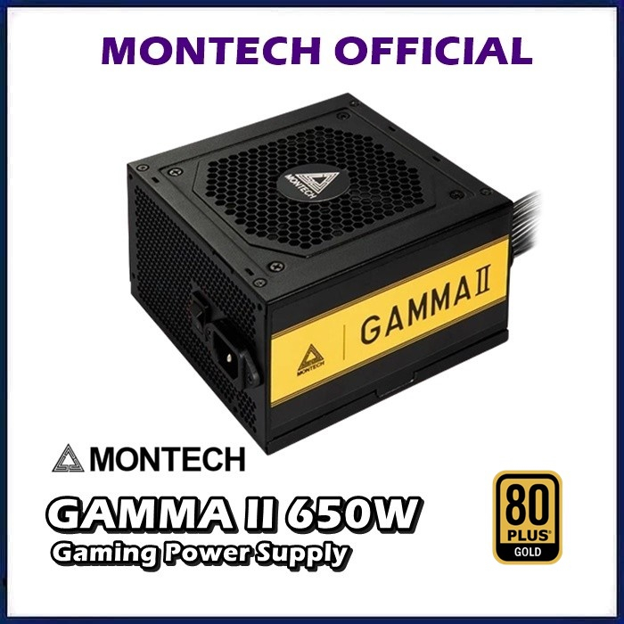 Jual Montech Gamma II 650W PSU Power Supply ATX 80 Plus Gold 650 Watt ...