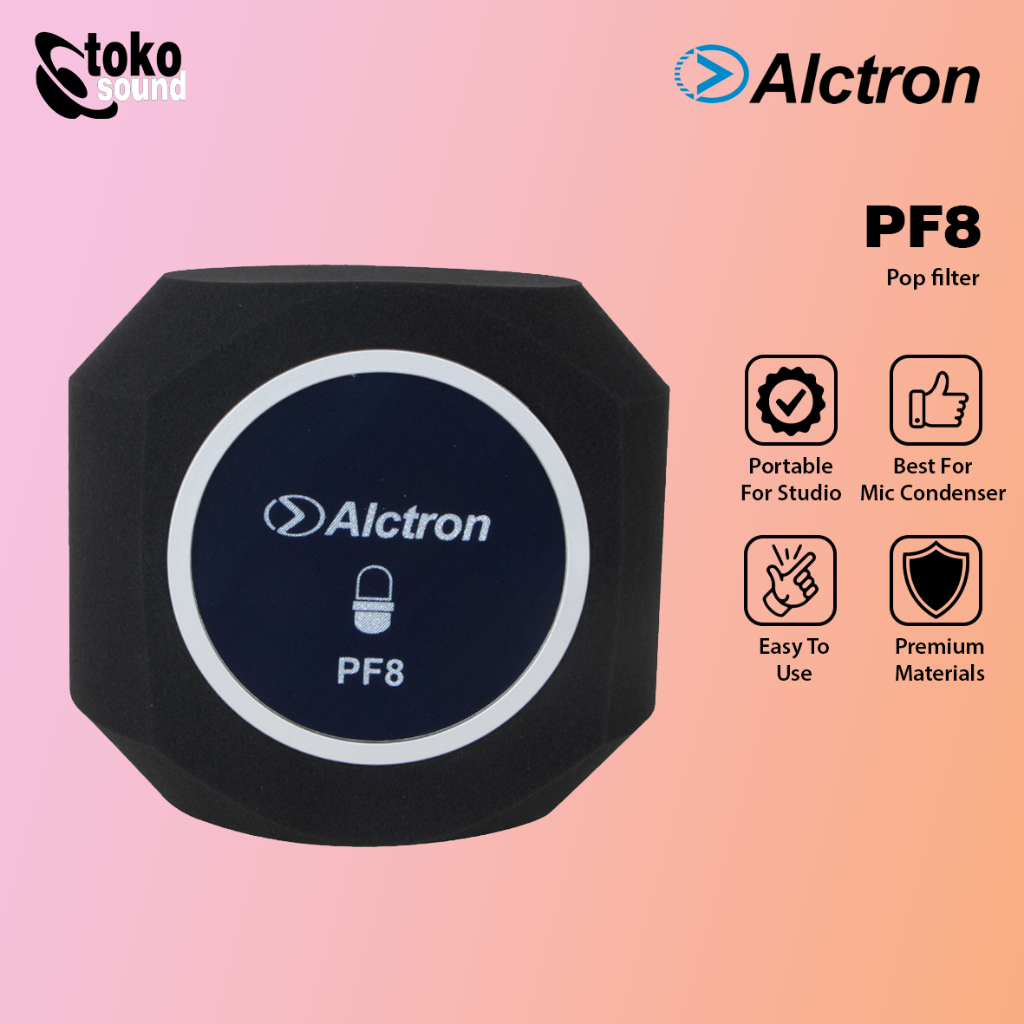 Jual ALCTRON PF8 - Studio Microphone Screen Soundproof Filter | Shopee ...