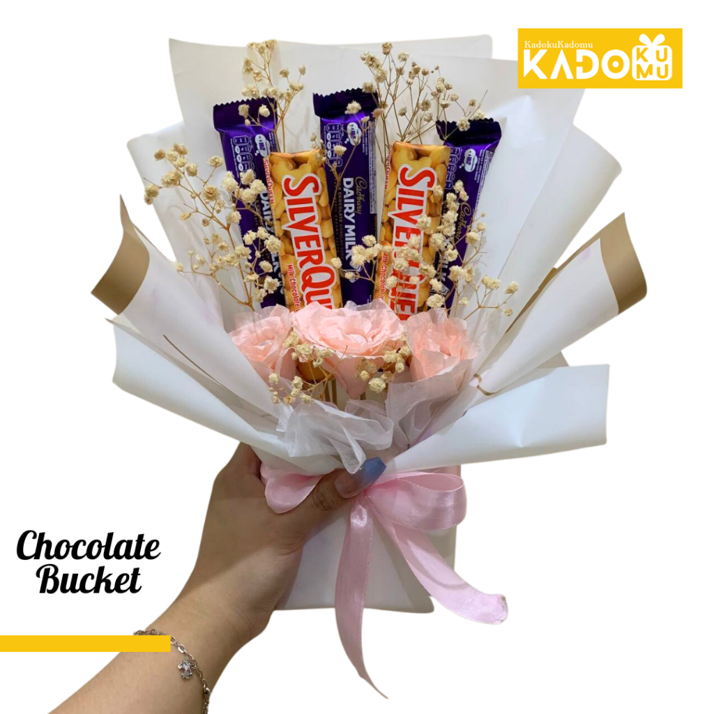 Jual Kadokukadomu Bouquet Hari Jadi Bucket Flowers Paper Homemade Buket Chocolate