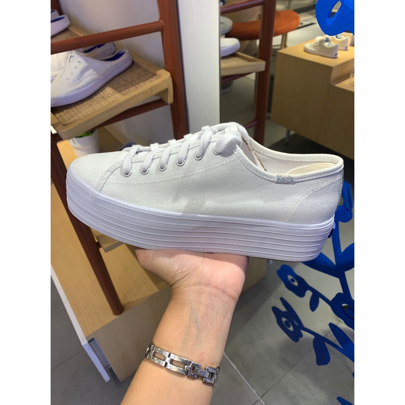 KEDS ORIGINAL 100 SEPATU Sneaker White Black Sneakers