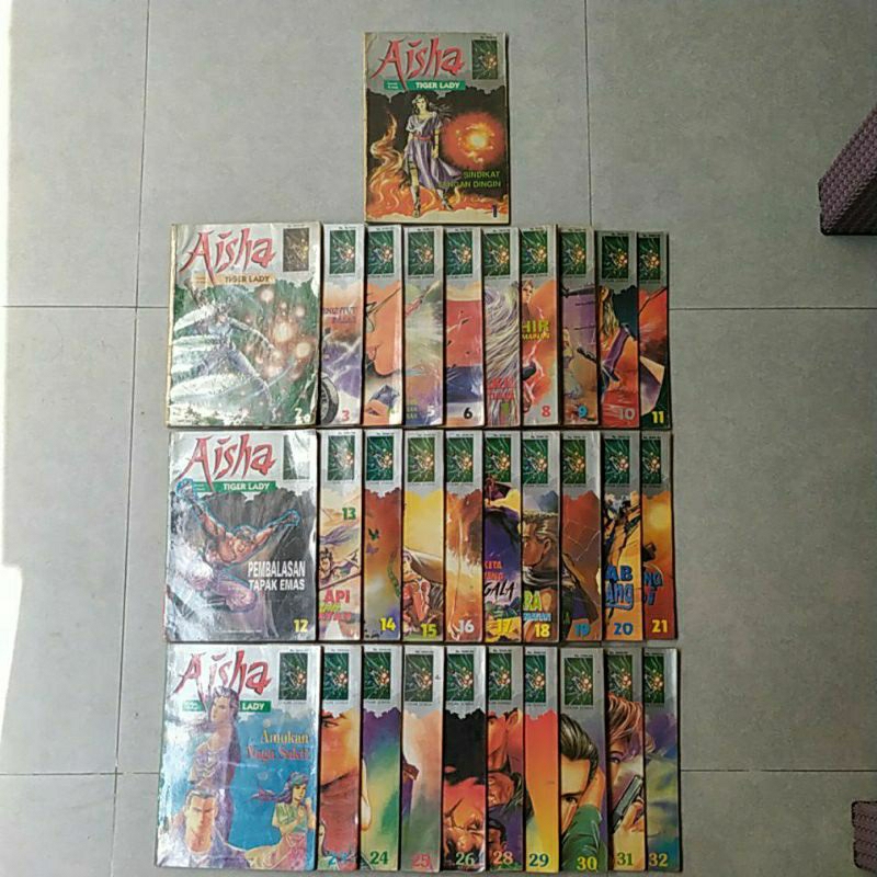 Jual Komik Cergam Aisha Tiger Lady Jilid 1 S D 32 Minus No 27