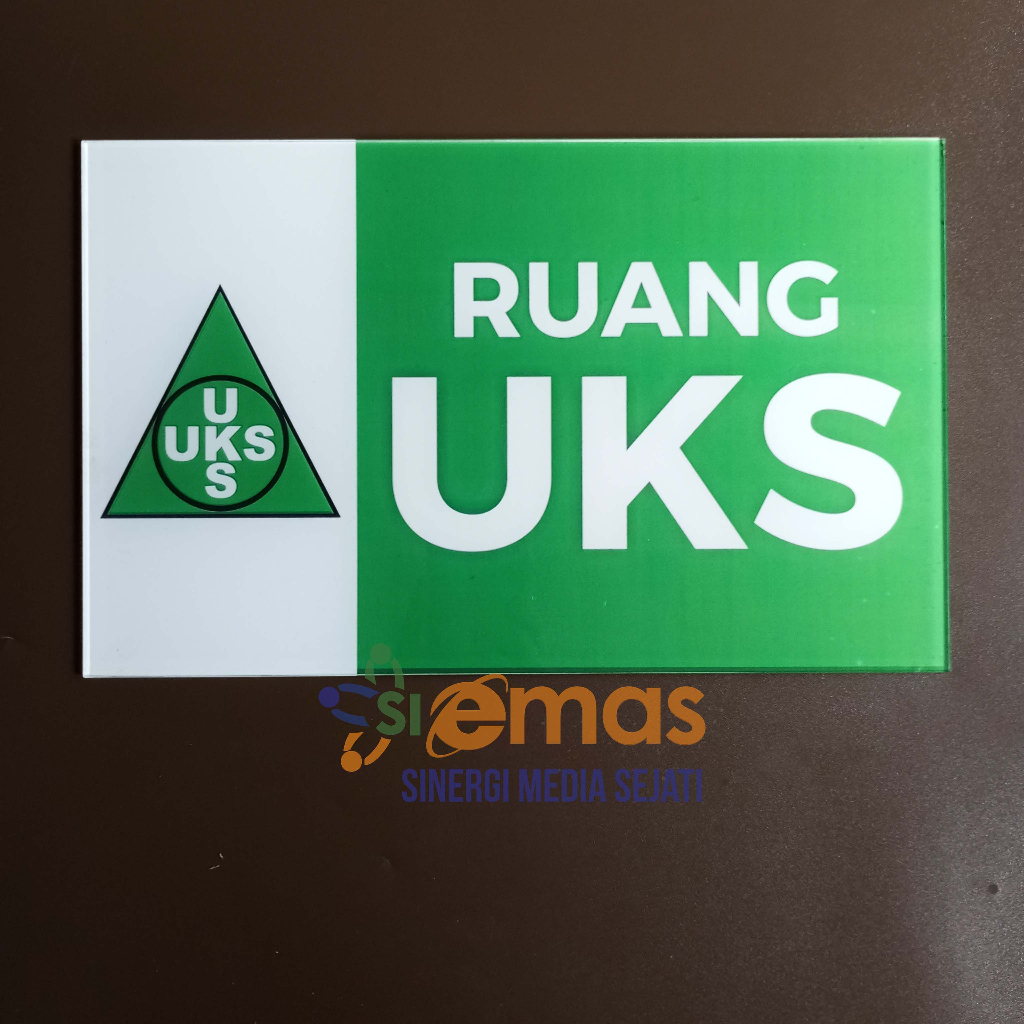 Jual Akrilik Tanda Ruang UKS | Akrilik UKS Dengan Logo | Papan Nama
