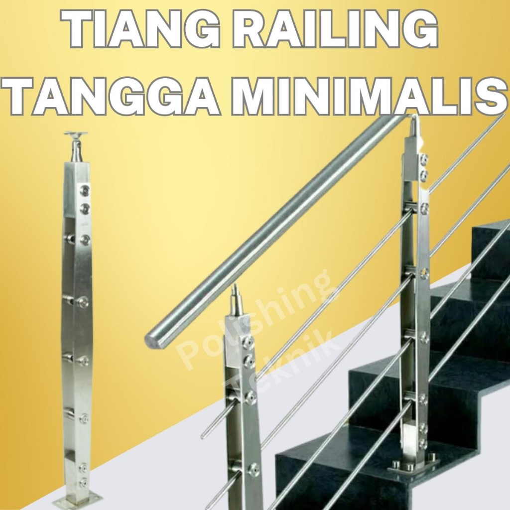 Jual Tiang Railing Tangga Minimalis Stainless Shopee Indonesia