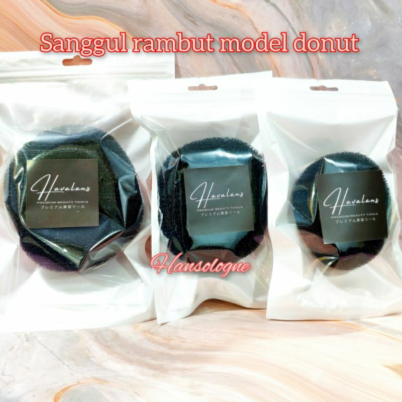 Jual hair bun donut sanggul cepol rambut hairdo hairstyling ukuran