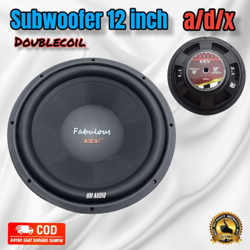 SUBWOOFER 12 inch ADX FABULOUS 12 INCH Speaker adx fabulus 12 inch double  coil