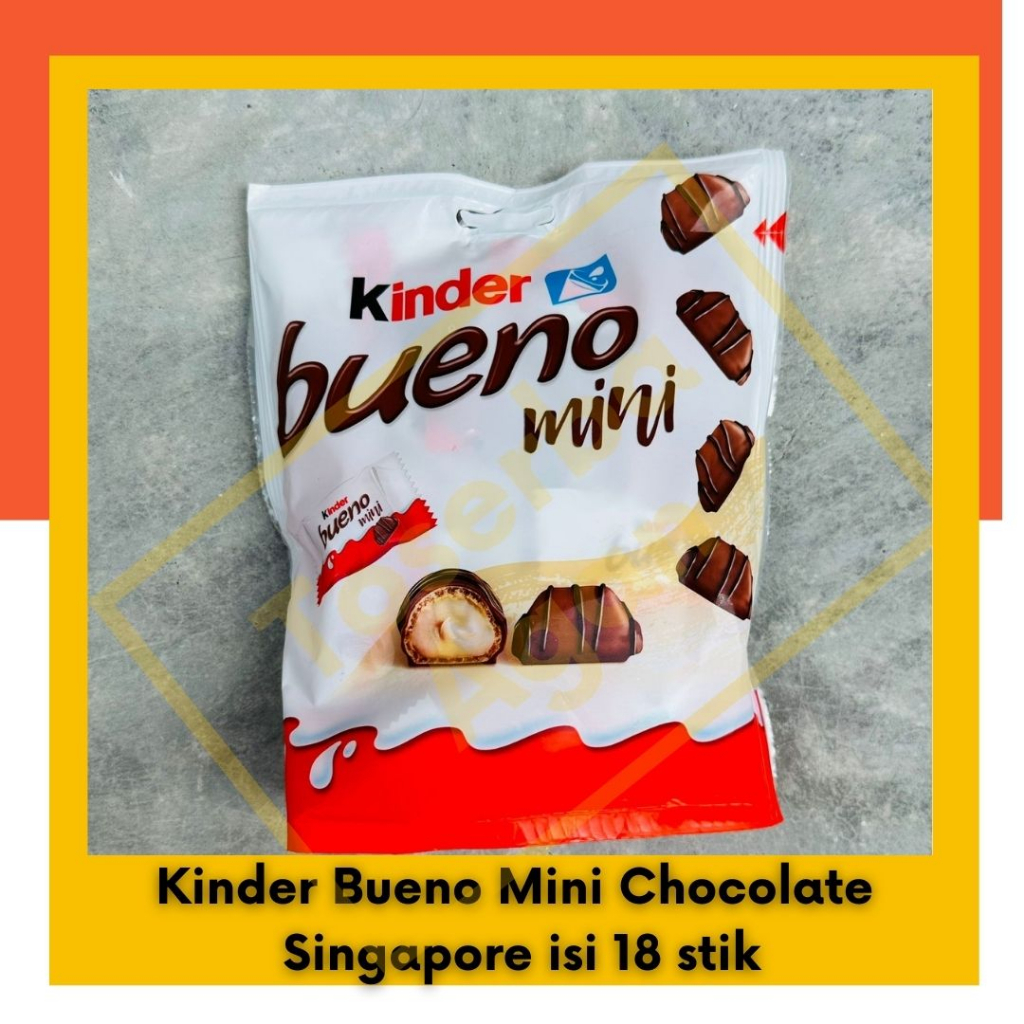 Jual Kinder Bueno Mini Chocolate Isi 18 Stik Import Singapore | Shopee ...