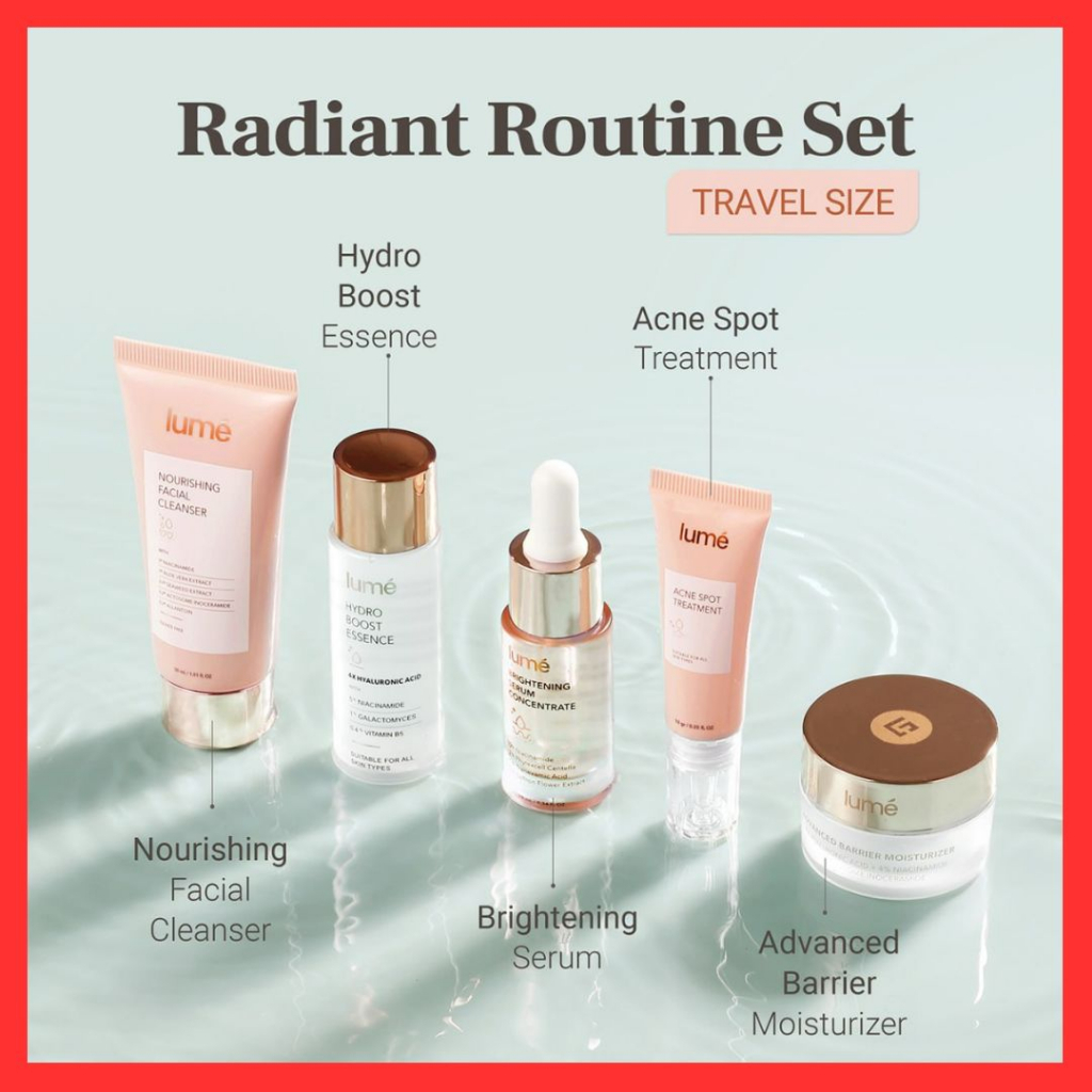 Jual LUME Radiant Routine Set Travel Size lume Skincare Facial
