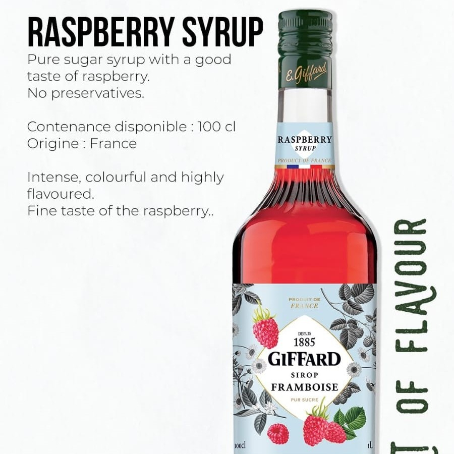 Jual Giffard Syrup Raspberry (Raspberry Sirup Giffard) Shopee Indonesia
