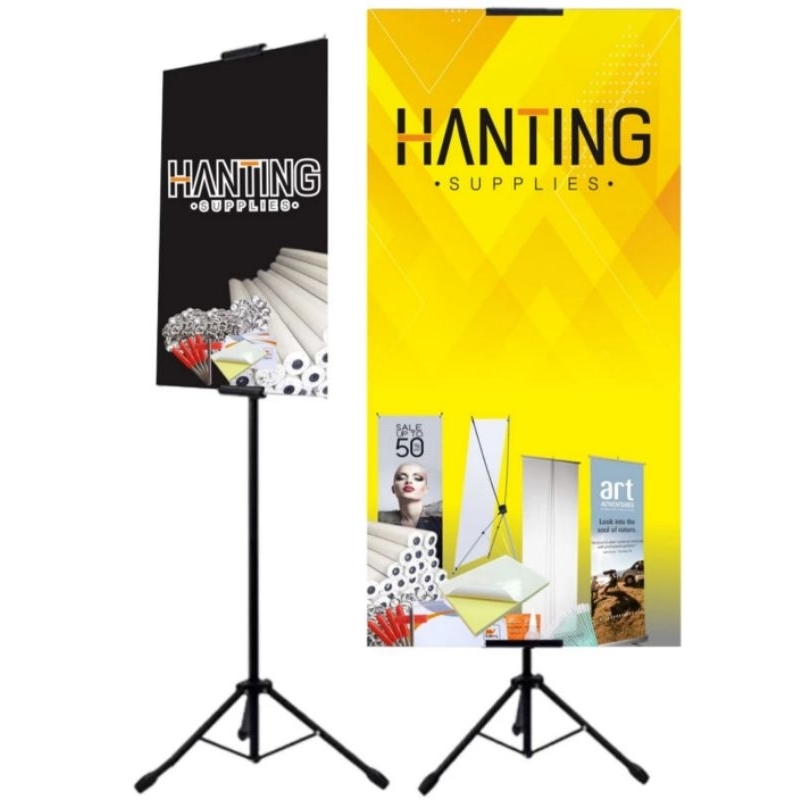 Jual tripod banner 2 sisi tripod display tripod stand standing board