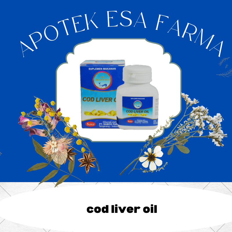 Jual Cod Liver Oil Minyak Ikan Samco Vitamin A Dan D Cap Ikan Paus Botol Isi 100 Kapsul 50