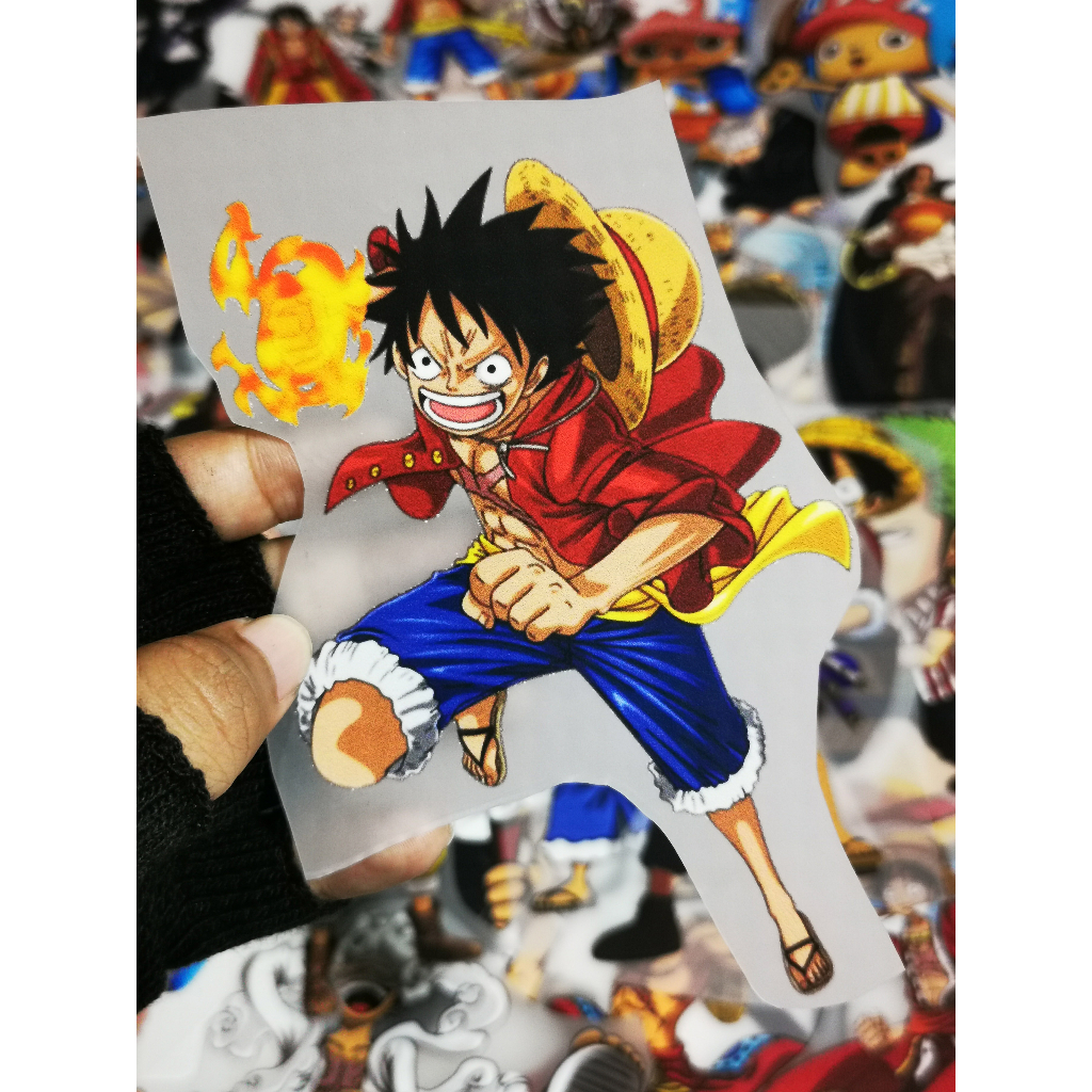 Jual STICKER SABLON SETRIKA DTF ONE PIECE KARAKTER LUFFY UNTUK KAOS ...