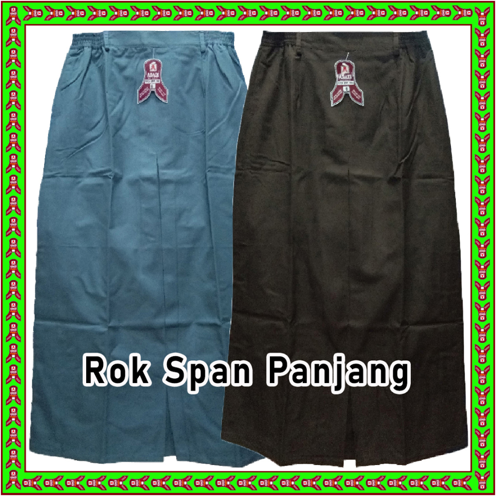 Jual Rok Span Panjang Karet Famatex SMA Ploi 1 Abu Umum & Coklat ...