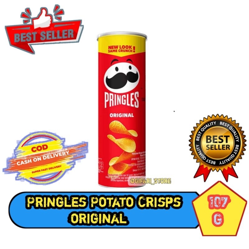 Jual Pringles Potato Crisps Original 107G | Shopee Indonesia