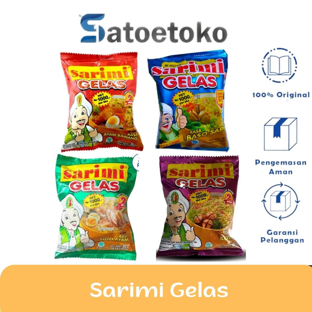 Jual Sarimi Gelas Ayam Bawang Baso Soto Sosis Shopee Indonesia 5184