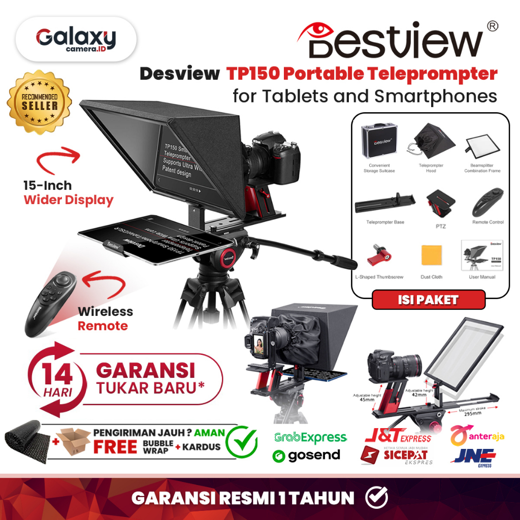 Jual Desview TP150 Portable Teleprompter Kamera Tablet and Smartphone