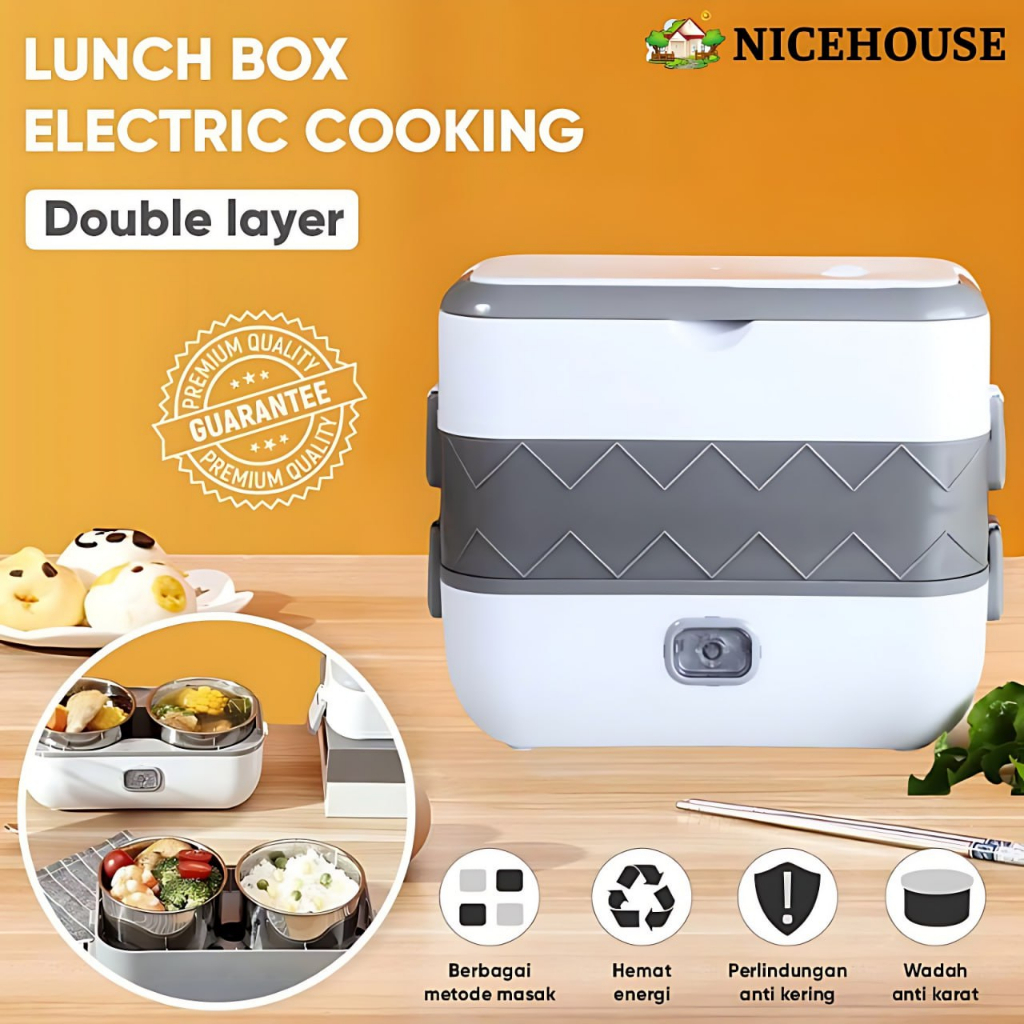 Jual [ Original ] Lunch Box Electric Cooking, Lunch Box Pemanas Makanan ...