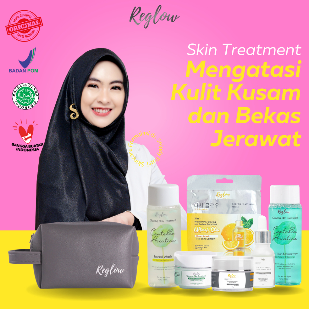 Jual PAKET COMBO COMPLETE REGLOW SERIES WITH 5 SHEET MASK (Paket Reglow ...