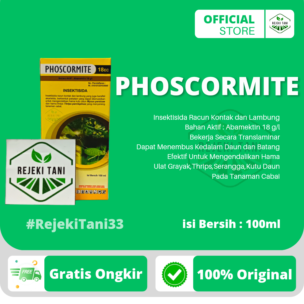Jual Insektisida PHOSCORMITE 18EC 100ml Racun Kontak dan Lambung ...