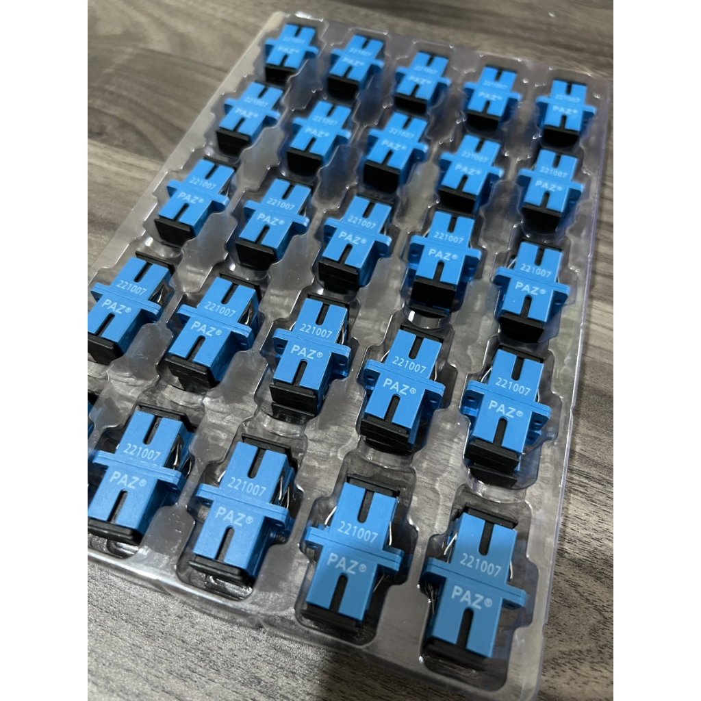 Jual Adapter / Barrel Fiber Optic SC UPC Merk PAZ Isi 50 Pcs | Shopee ...