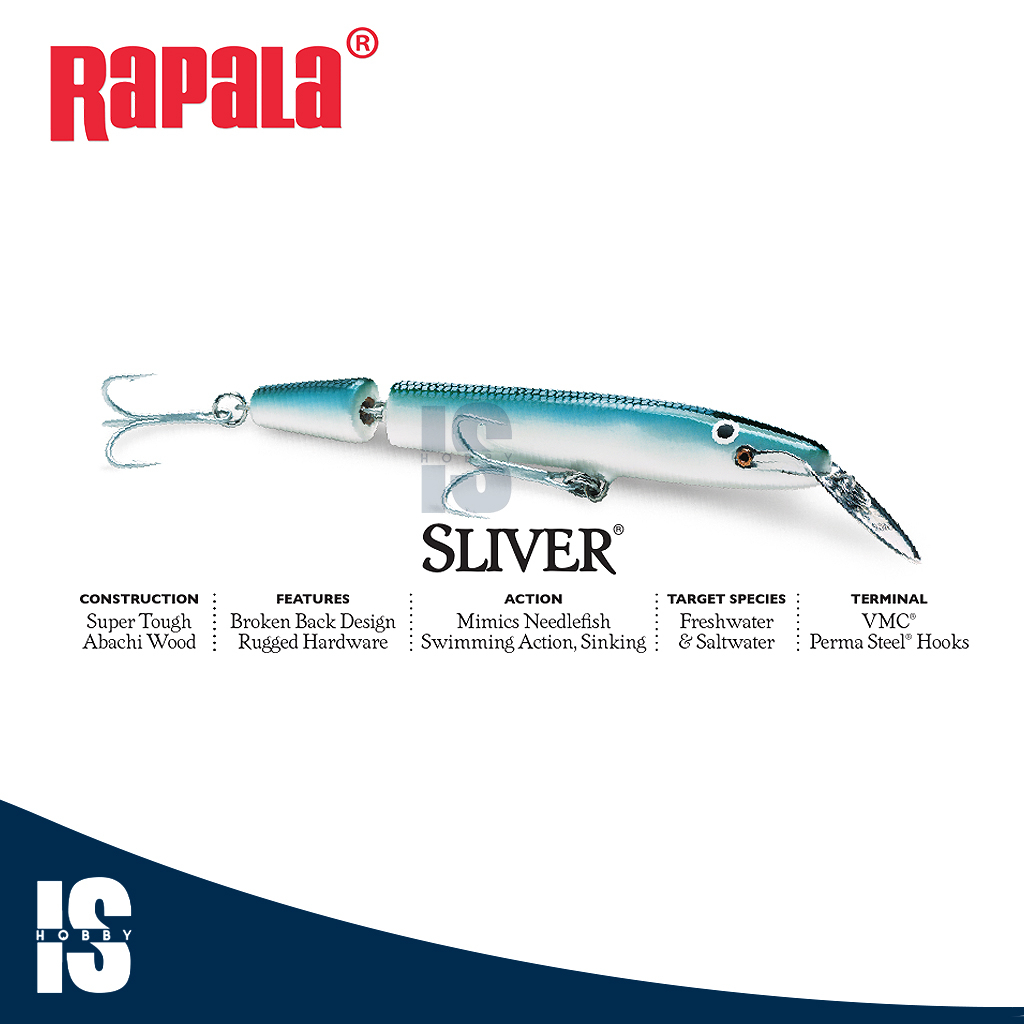 Jual Lure Umpan Minnow Rapala Sliver 13cm SL13 Shopee Indonesia